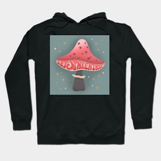 Trippy Mushroom - Pink Ice-cream Hoodie